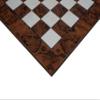 20.5 Inch Dark Walnut Burl Luxury Italian Chessboard view 3