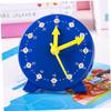 Toddmomy 3pcs Clock Display Educational Aids for Primary Classroom Learning and Shapes Teaching Clocks (Removable, Dark Blue) 3 pcs view 4