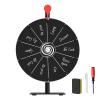 12 Inch Prize Wheel with Stand - Portable Spinning Wheel for Parties, Classroom Games, Carnival Prizes, Spin The Game with Dry Erase Marker & Eraser view 1