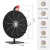 12 Inch Prize Wheel with Stand - Portable Spinning Wheel for Parties, Classroom Games, Carnival Prizes, Spin The Game with Dry Erase Marker & Eraser view 4