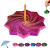 3D Printed Expanded Sensory Fidget Star,Expandable 4.33Inch Fractal Fidget Toys Octagonal with Detachable Handle,Honeycomb Whirling Spiral Design for ADHD & Stress Relief(#f,Medium) view 1