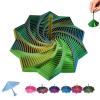 3D Printed Expanded Sensory Fidget Star,Expandable 4.33Inch Fractal Fidget Toys Octagonal with Detachable Handle,Honeycomb Whirling Spiral Design for ADHD & Stress Relief(#h,Large) view 1