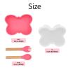 Baby Silicone Feeder Set, BabyX 3-pcs Butterfly-themed Baby Bowl with Suction, Spoon and Fork for Babies Toddler Kids, BPA-Free, Baby Utensils Feeding Supplies, Microwave and Dishwasher Safe view 3