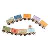 Pearhead Wooden Train Montessori Play Set, 10-Piece Magnetic Train Toy, Fine Motor and STEM Learning, Boys and Girls Toddlers Ages 2+ view 2
