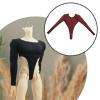 1/6 Action Figure Clothes Doll Clothes Jumpsuit Casual Fashion Dress up Costume Accessories for 12 inch Female Dolls Figure, Dark Red view 2