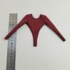 1/6 Action Figure Clothes Doll Clothes Jumpsuit Casual Fashion Dress up Costume Accessories for 12 inch Female Dolls Figure, Dark Red view 4