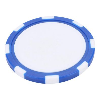 Pwshymi Practical, Lightweight Chip Marker for Ball Markers, Robust ABS Poker Chip, Red, Green (Blue)