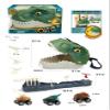 Dinosaur Launch Tracks Toys with Rolling Wheels&Educational Storage Box&Shoulder Bag, 3-in-1 Toy Set for Kids 3+, Playset Festival Cool Dinosaur Car Gift for Toddler Boys & GirlsTyrannosaurus rex view 2