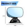 TNAIYH Car Interior Rearview Baby Mirror, Wide Angle Convex HD 360 Adjustable Vehicle Rear Facing Mirror, Suction Cup Windshield Safety Rearview for Monitoring Infant Child, Universal Fit view 2
