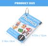 BESPORTBLE Phonics English Spelling Cards with Metal Rings Matching Letter Flash Word Cards for Early Educational Learning Vocabulary Builder for Boys Random Cover view 2