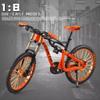 Alloy Finger Bike Downhill Toy Mini Racing Dirt MTB Bike Ornament DH Bicycle Vehicles Model Dirt Bike Cake Topper Decoration Mini Scooter Toy Finger for Boy (Orange) view 2