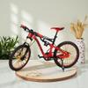 Alloy Finger Bike Downhill Toy Mini Racing Dirt MTB Bike Ornament DH Bicycle Vehicles Model Dirt Bike Cake Topper Decoration Mini Scooter Toy Finger for Boy (Orange) view 3