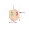 LIOOBO 10 Pcs Wooden Spinning Tops for Handmade Gyro for Hand-Eye Coordination Smooth Stable Spin Cognitive Development Educational Fiesta Party Favor view 2