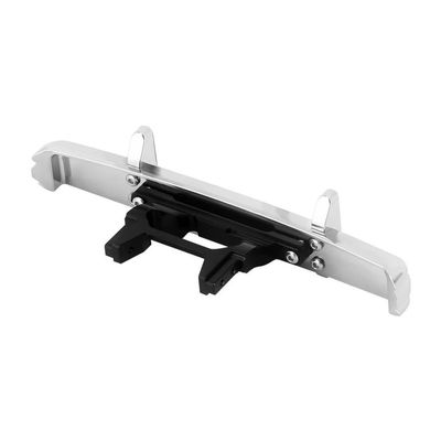 1/18 RC Crawler Trail Upgrade CNC Aluminum Front Rear Bumper With Dual Exhaust Compatible With F150 Style Models 4M-95(Front)