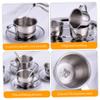CAKEEYUM Kids Tea Set Heat-Resistant Stainless Steel Childrens Tea Set with 4 70ml Cup, 4 Saucer and Spoon for Girls and Boys Kids, Childrens, Sets for Gi view 2