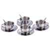 CAKEEYUM Kids Tea Set Heat-Resistant Stainless Steel Childrens Tea Set with 4 70ml Cup, 4 Saucer and Spoon for Girls and Boys Kids, Childrens, Sets for Gi view 3