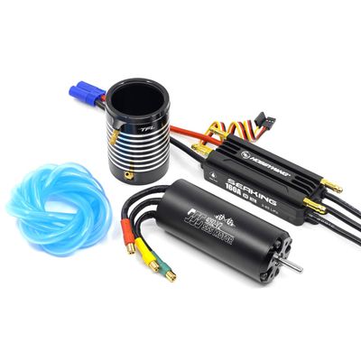 1Set 40 Series Motor ESC Kit 160A Water-Cooled for RC TFL Model Boats (4092 KV1650)
