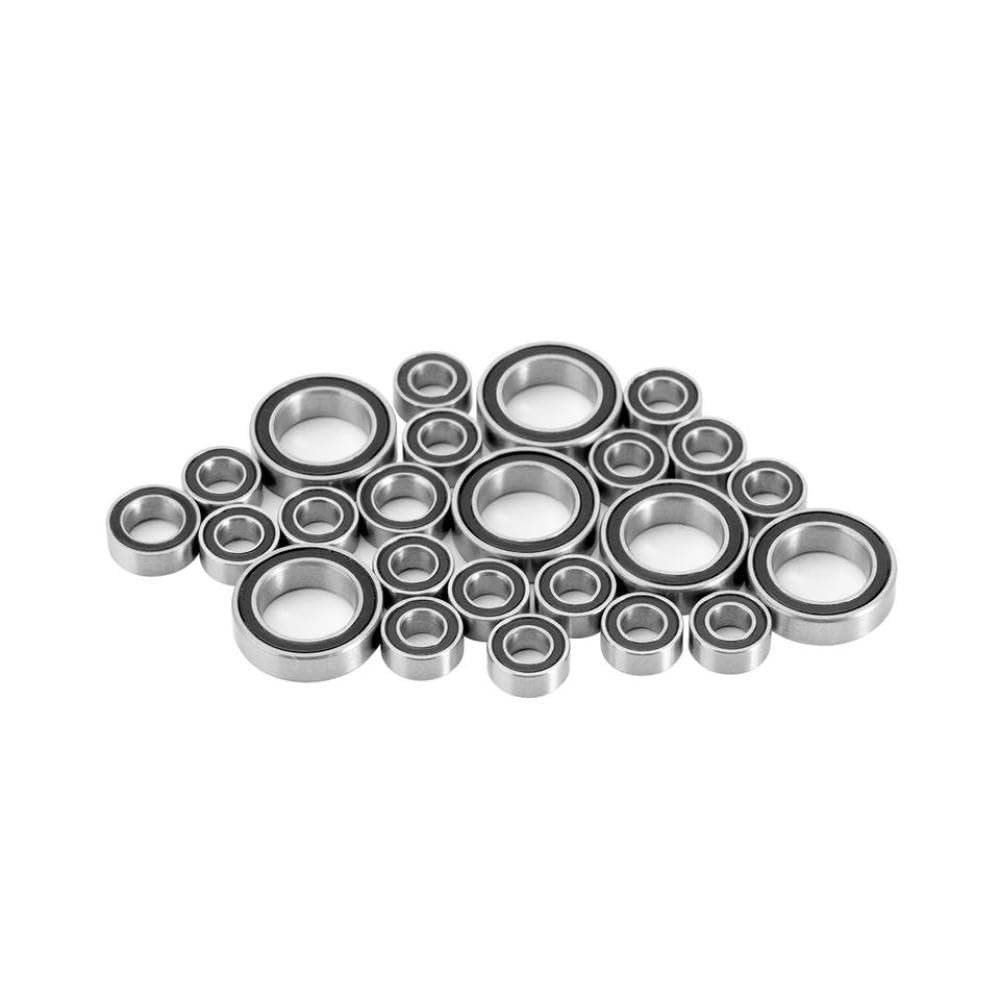 24PCS Sealed Steel Bearing Kit Compatible with 1 24 Scale RC Crawler Cars FMS Upgrade Parts(24PCS)