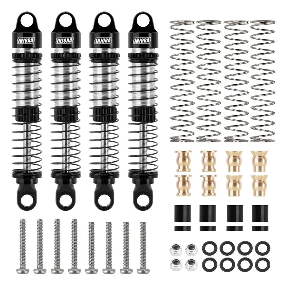 53MM 59MM Threaded Shocks Compatible with 1 18 Scale RC Cars Like Ascent18 I Venture18 and Similar Models(4PCS 59MM)