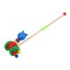FOYTOKI Wooden Push Cart with Cute Animal Design Multifunctional Walker for Learning and Play Lightweight Safe Push Along Walker for Boys and Plaything for Early Walking Development view 1