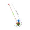 FOYTOKI Wooden Push Cart with Cute Animal Design Multifunctional Walker for Learning and Play Lightweight Safe Push Along Walker for Boys and Plaything for Early Walking Development view 2