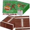 100Pcs Football Napkins, 13 x 13 Inches Tailgate Birthday Napkin, Touchdown Napkins, Football Party Napkin for Kids Fans Tailgate Gameday Birthday Party Supplies view 1
