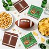 100Pcs Football Napkins, 13 x 13 Inches Tailgate Birthday Napkin, Touchdown Napkins, Football Party Napkin for Kids Fans Tailgate Gameday Birthday Party Supplies view 4