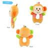 Beaupretty O-Shaped Wrist Rattle Plush Monkey for Early Education Soft Cotton Hand Bell with Sound Paper for Auditory Visual Tactile Development Easy to Grasp Months view 2