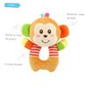 Beaupretty O-Shaped Wrist Rattle Plush Monkey for Early Education Soft Cotton Hand Bell with Sound Paper for Auditory Visual Tactile Development Easy to Grasp Months view 3