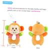 Beaupretty O-Shaped Wrist Rattle Plush Monkey for Early Education Soft Cotton Hand Bell with Sound Paper for Auditory Visual Tactile Development Easy to Grasp Months view 4