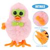 BESPORTBLE 6pcs Wind-up Chicken for Easter Party Favors Small Cartoon Clockwork Walking with Eggshell Design Fun Prizes for Boys view 3