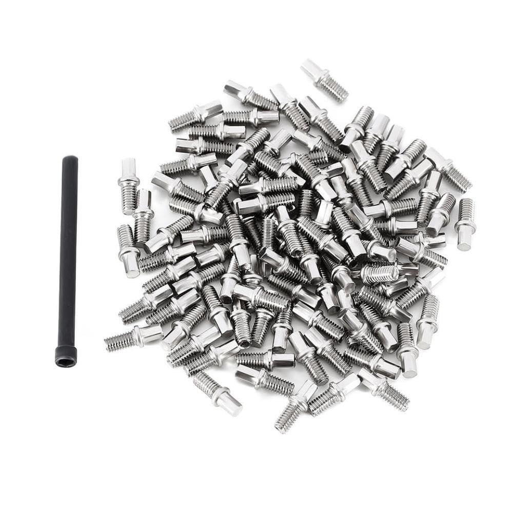 100Pcs M3 6MM Stainless Steel Screws Kit Compatible with 1 10 Scale RC Crawler Hubs(100pcs M3)