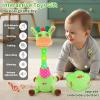 Emoin Talking Giraffe Baby Toy for Baby Toddler, Dancing Giraffe Toy Singing Mimicking Recording Repeating What You Say with LED English Sing for Boys Girls Gift, 15 Second Recorde view 2