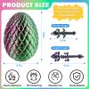 3D Printed Egg with 12 Pcs Small Fidget Dragon Inside , Mini Dragons with EyeCute Stress Relief 3-d Printer Animal Toy for Home & Office Decoration, Easter Basket Stuffers Animals Set (HLL) view 2
