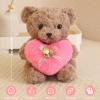 ABEARCAR Cute Teddy Bear Stuffed Animals with Pink Heart for Kids,Soft Teddy Bear Plushies Valentine's Day, for Girlfriend Kids or Mom view 4