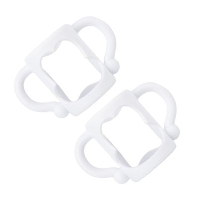 Beaupretty 2pcs Silicone Bottle Handles Wide Mouth Milk Bottle Holder Ergonomic Non-Slip Comfortable Grip for Self- and Easy to Clean