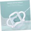 Beaupretty 2pcs Silicone Bottle Handles Wide Mouth Milk Bottle Holder Ergonomic Non-Slip Comfortable Grip for Self- and Easy to Clean view 2