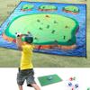 Agoky Outdoor Golf Mat Set Thickened, Indoor Sports Gear with Golf Clubs Green One Size view 4