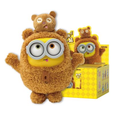 52TOYS Minions Bob & Tim Best Buddies Forever Series Vinyl Plush Keychain Collectible Toy- Whole Set Blind Box Action Figures with Soft Touch, Movable Joints, Perfect for Home Decor & Gifts