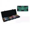 HOLSM-III Top Ceramic 500 Piece Poker Chips Set with Elegant Case, Professional Poker Chips for Ideal for Home Poker, Board Games, Math Counting (500 Pieces and 1.2m Tablecloth) view 1