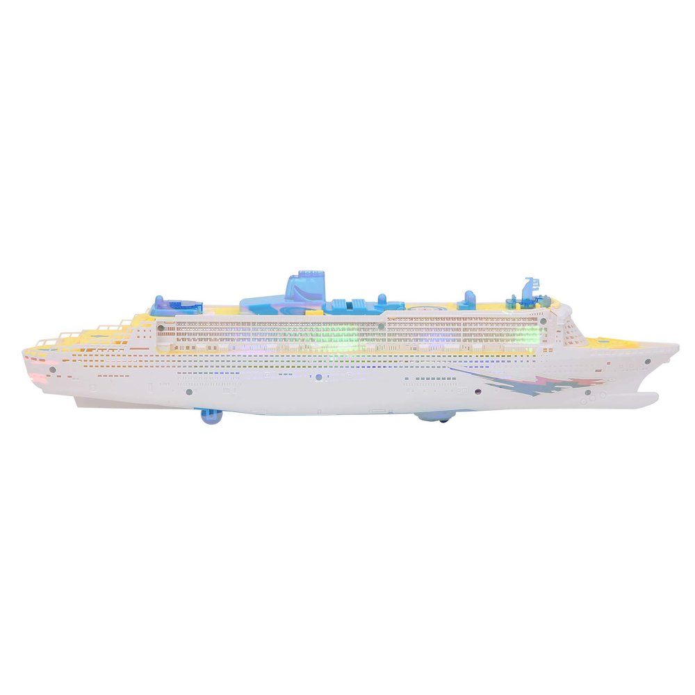 Aqur2020 Highly Simulated Electric Music Boat with Colorful Light Effect for Children from 3 Years, 49 X 11 X 6 Cm