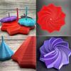 3D Printed Expanded Sensory Fidget Star, Fractal Fidget Hexagon with Handles, Colorful Whirling Spiral Design (Brown, Medium) view 4
