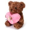 ABEARCAR Cute Teddy Bear Stuffed Animals with Pink Heart for Kids,Soft Teddy Bear Plushies Valentine's Day, for Girlfriend Kids or Mom view 2