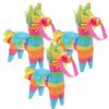 CORHAD 3pcs Mini Donkey Pinata Mexican Festival for Cinco De Mayo Birthday Party Decorations and Candy Plaything Hanging Fiesta Supplies view 1