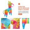 CORHAD 3pcs Mini Donkey Pinata Mexican Festival for Cinco De Mayo Birthday Party Decorations and Candy Plaything Hanging Fiesta Supplies view 2