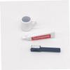 WOONEKY Scale Miniature Toiletries Model for Dollhouse Bathroom Supplies Includes Toothpaste Toothbrush and Cup Simulation Accessories for Mini House Decoration and view 4