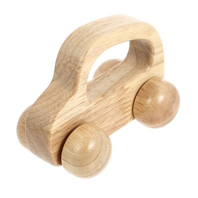 SUPVOX Wooden Car for SUV Grasping Teething Smooth Rounded Edges Safe Chewing Push Plaything for Boys and Montessori Inspired Development