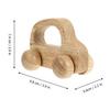 SUPVOX Wooden Car for SUV Grasping Teething Smooth Rounded Edges Safe Chewing Push Plaything for Boys and Montessori Inspired Development view 2
