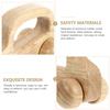 SUPVOX Wooden Car for SUV Grasping Teething Smooth Rounded Edges Safe Chewing Push Plaything for Boys and Montessori Inspired Development view 4