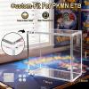 PKMN ETB Acrylic Case Rounded Corner  8mm + 5mm Premium Thick Clear Acrylic ETB Display Box with Magnetic Lid  ETB Protector Case for Collectors, UV Resistant, Stackable Design view 3
